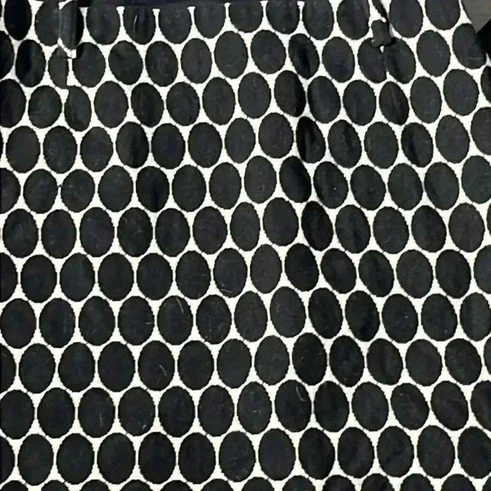 Milly of New York Wool Silk Lining Midi Black White Pattern Dress Size 8 - Picture 3 of 7